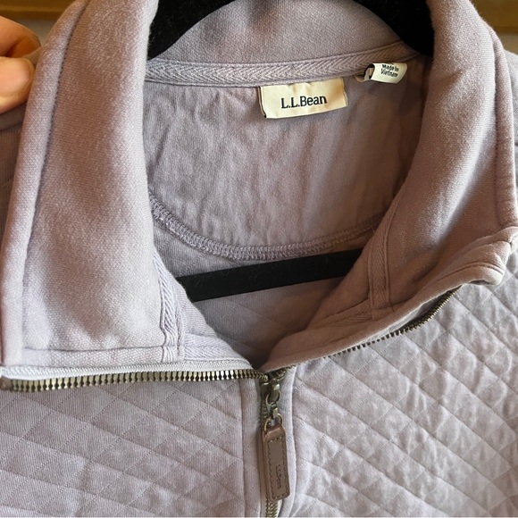 L.L. Bean Quilted Sweatshirt 1/4 Zip Pullover Long Sleeve Women's Small. - Picture 4 of 8